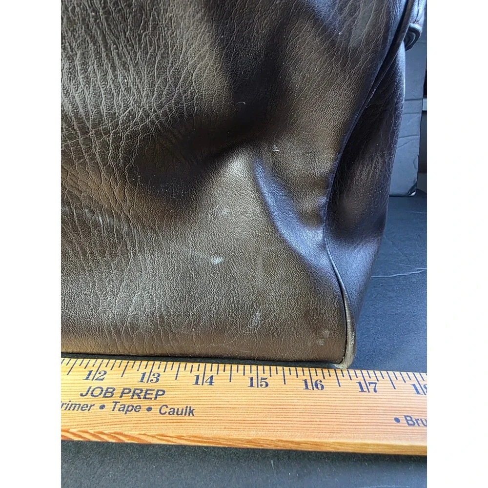 Lagerfeld brown faux